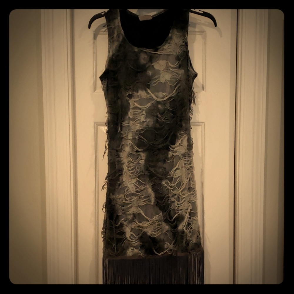Black and white flapper dress costume